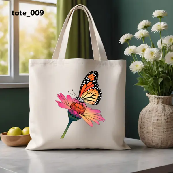 tote_009(2) butterfly on flower