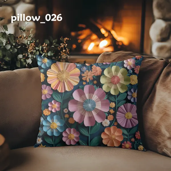 pillow_033 Flower pattern