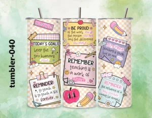 tumbler_040 Teacher Affirmations Tumbler